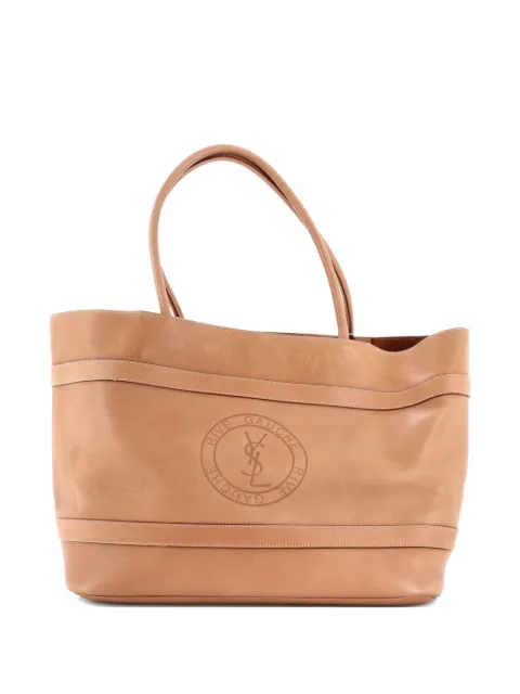 Saint Laurent Pre-Owned Rive Gauche Leather Large tote bag