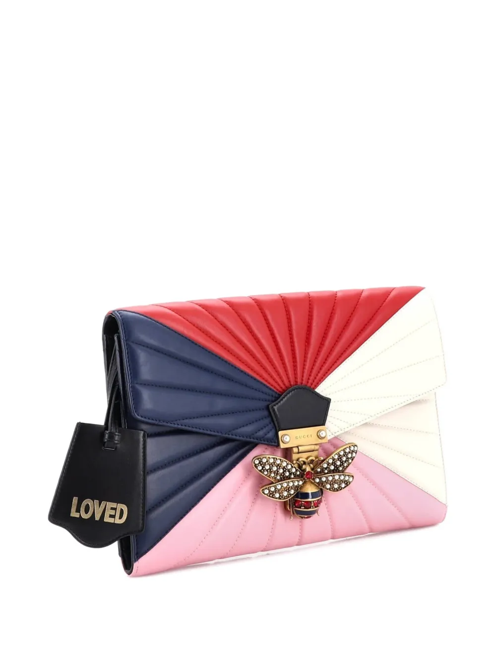 Gucci Pre-Owned Queen Margaret Colorblock Leather clutch bag - Multicolore