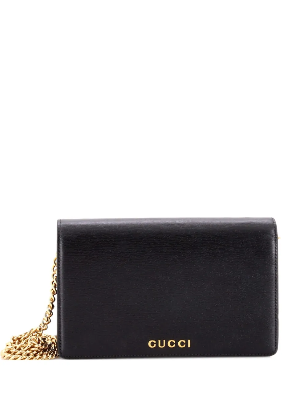 Gucci Pre-Owned Borsa a tracolla GG Marmont in pelle con catena - Nero
