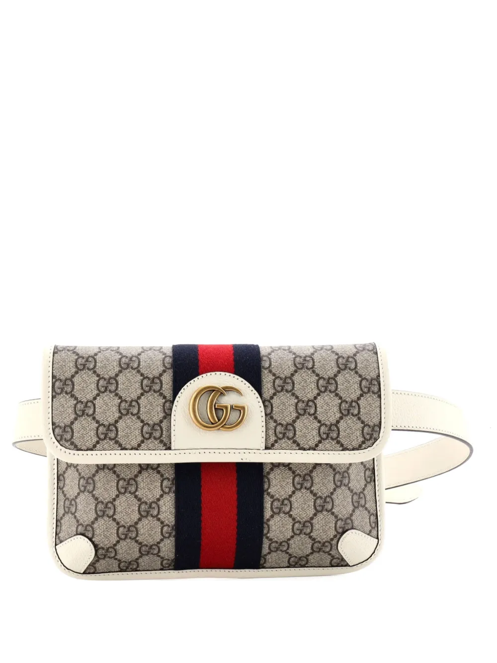 Gucci Pre-Owned Marsupio Ophidia GG in tela cerata e pelle - Marrone
