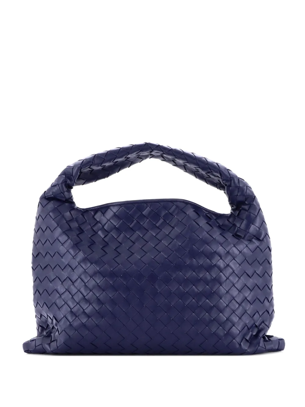 Bottega Veneta Pre-Owned Borsa passepartout Hop piccola in pelle con design Intrecciato - Blu