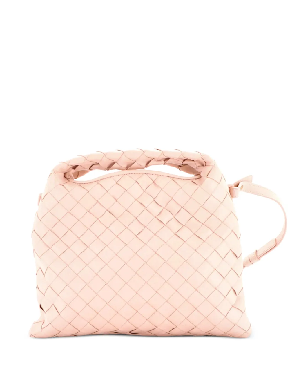 Bottega Veneta Pre-Owned Borsa a tracolla Hop mini in nappa con design Intrecciato e manico - Rosa