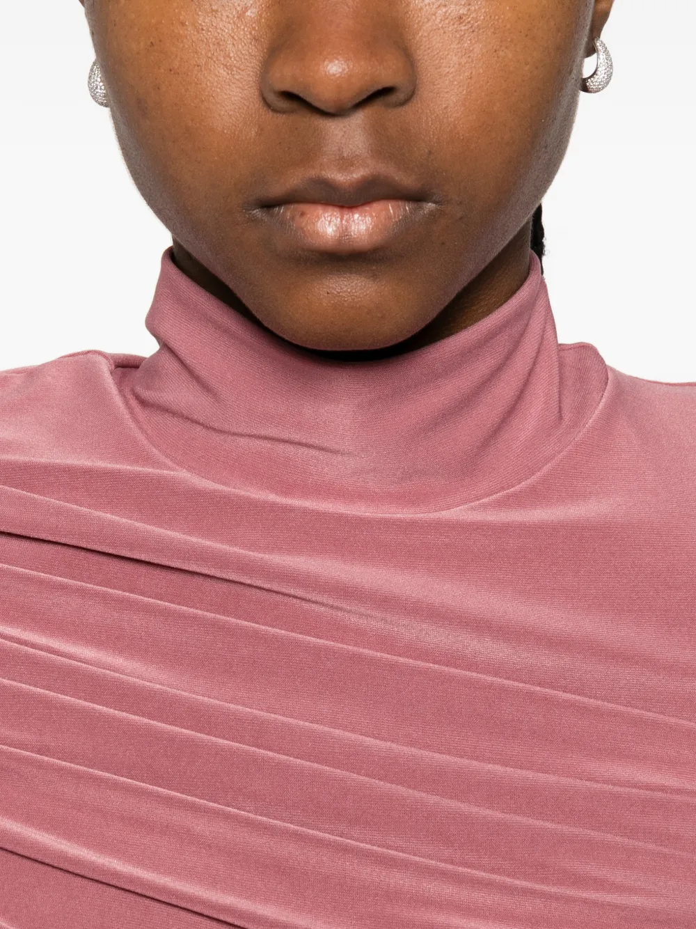 MITILIANE COUTURE Gedrapeerde mini-jurk Roze