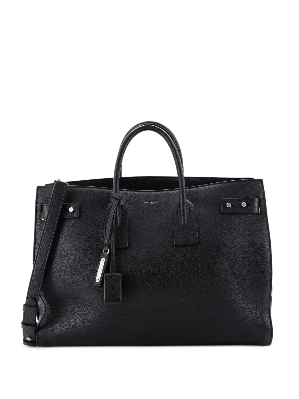 Saint Laurent Pre-Owned Borsa a tracolla Sac de Jour Souple grande in pelle - Nero