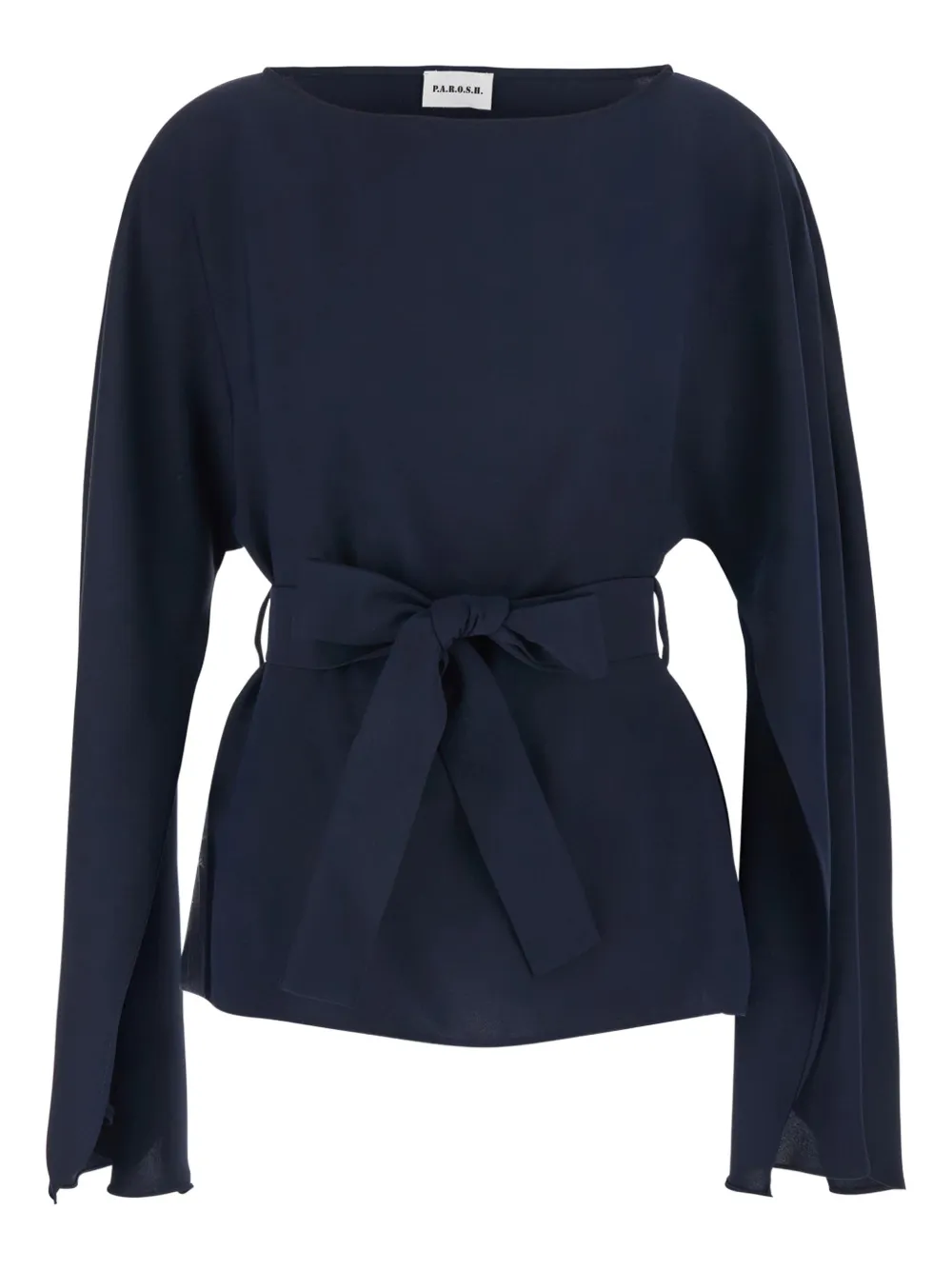 P.A.R.O.S.H. tie waist blouse - Blu