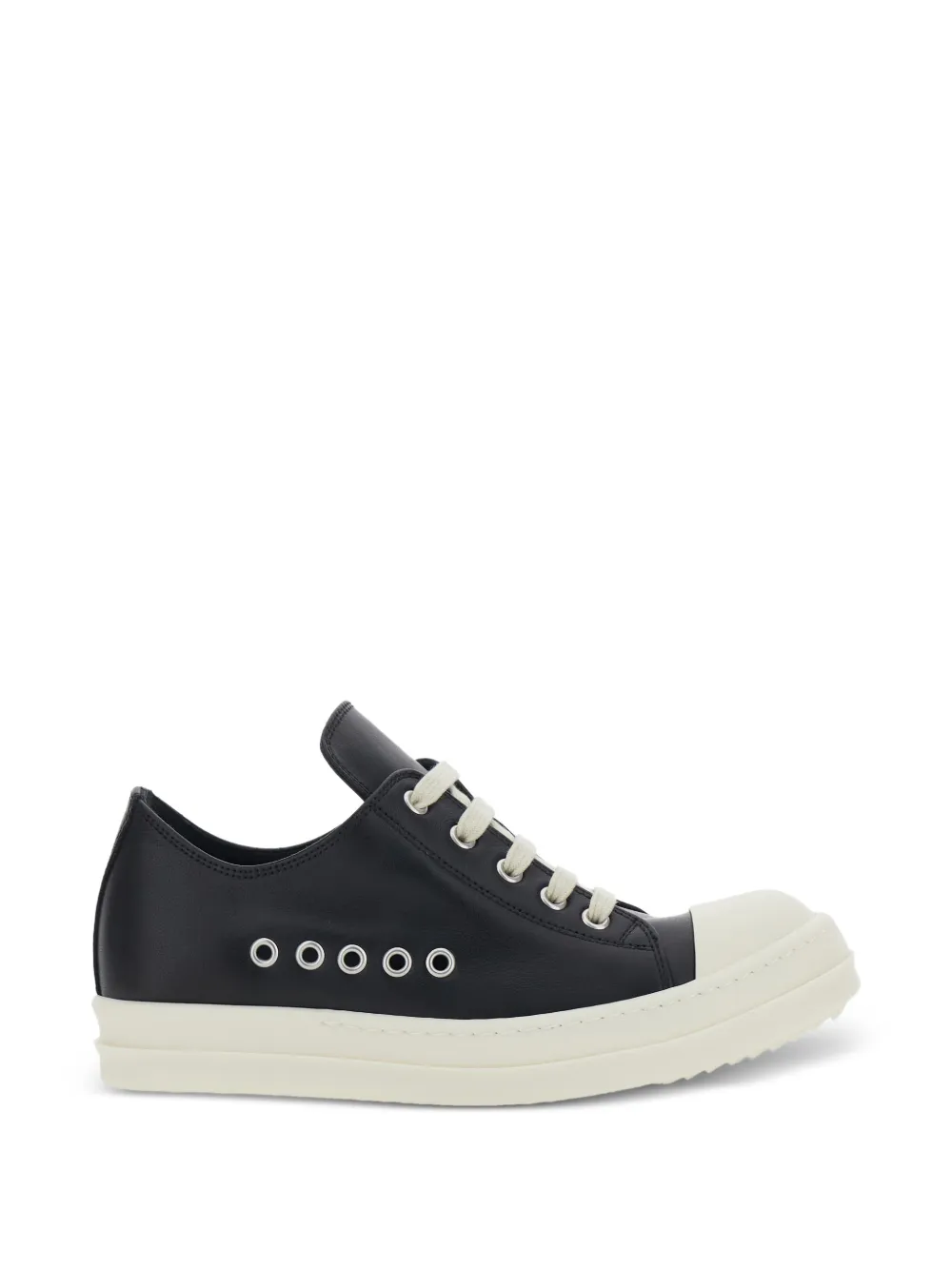Rick Owens eyelet lace-up sneakers Zwart