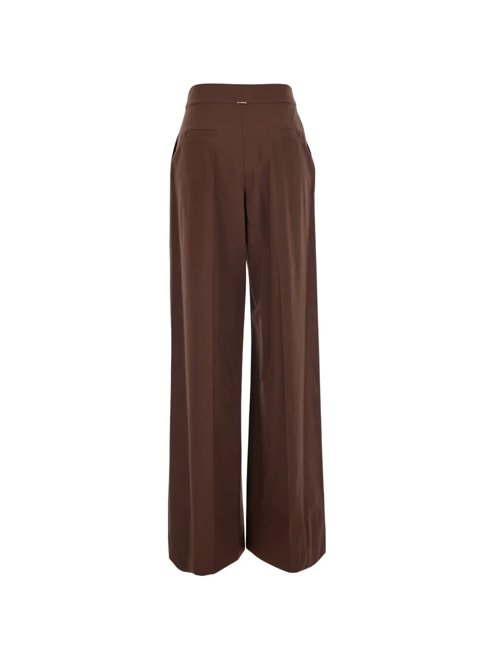 TWINSET Plooibroek met wijde pijpen Bruin