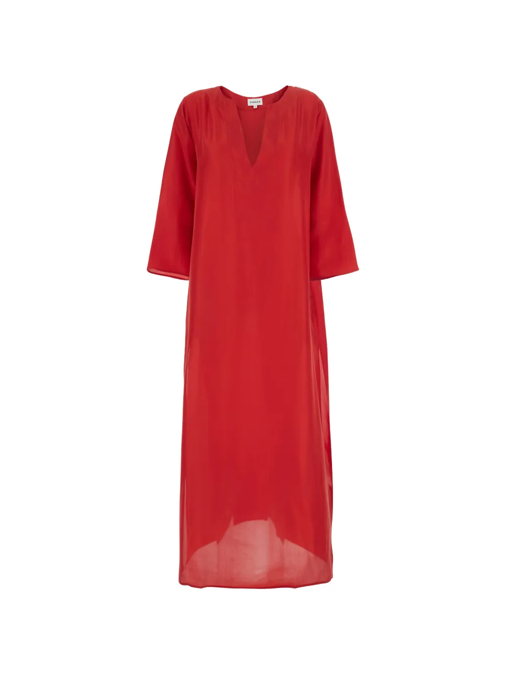 P.a.r.o.s.h V-neck Maxi Dress In Red