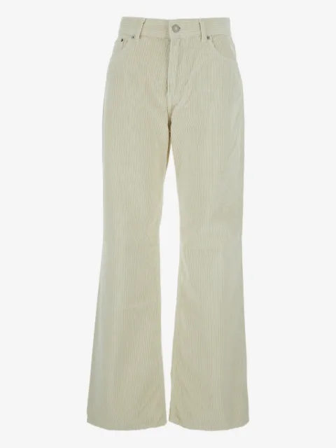 Haikure logo patch corduroy trousers