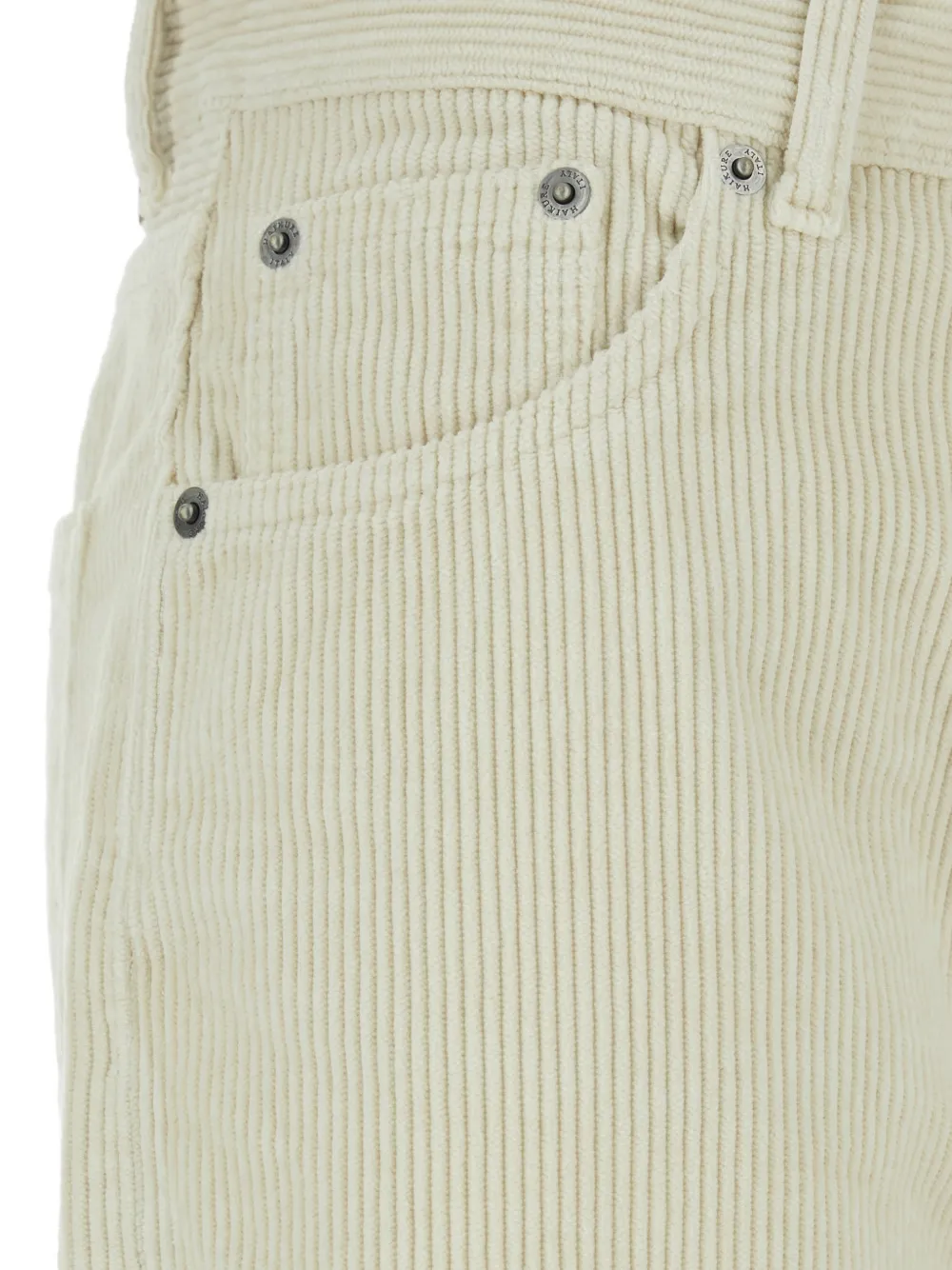  Haikure Logo Patch Corduroy Trousers - Neutrals 