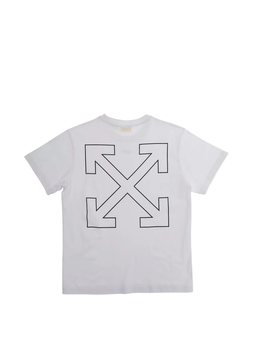 Off-White Kids Twee katoenen T-shirts met logodetail Wit