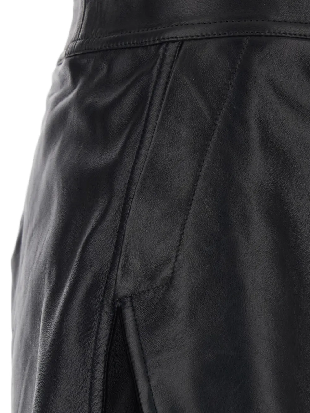 Fog rear-zip mini skirt