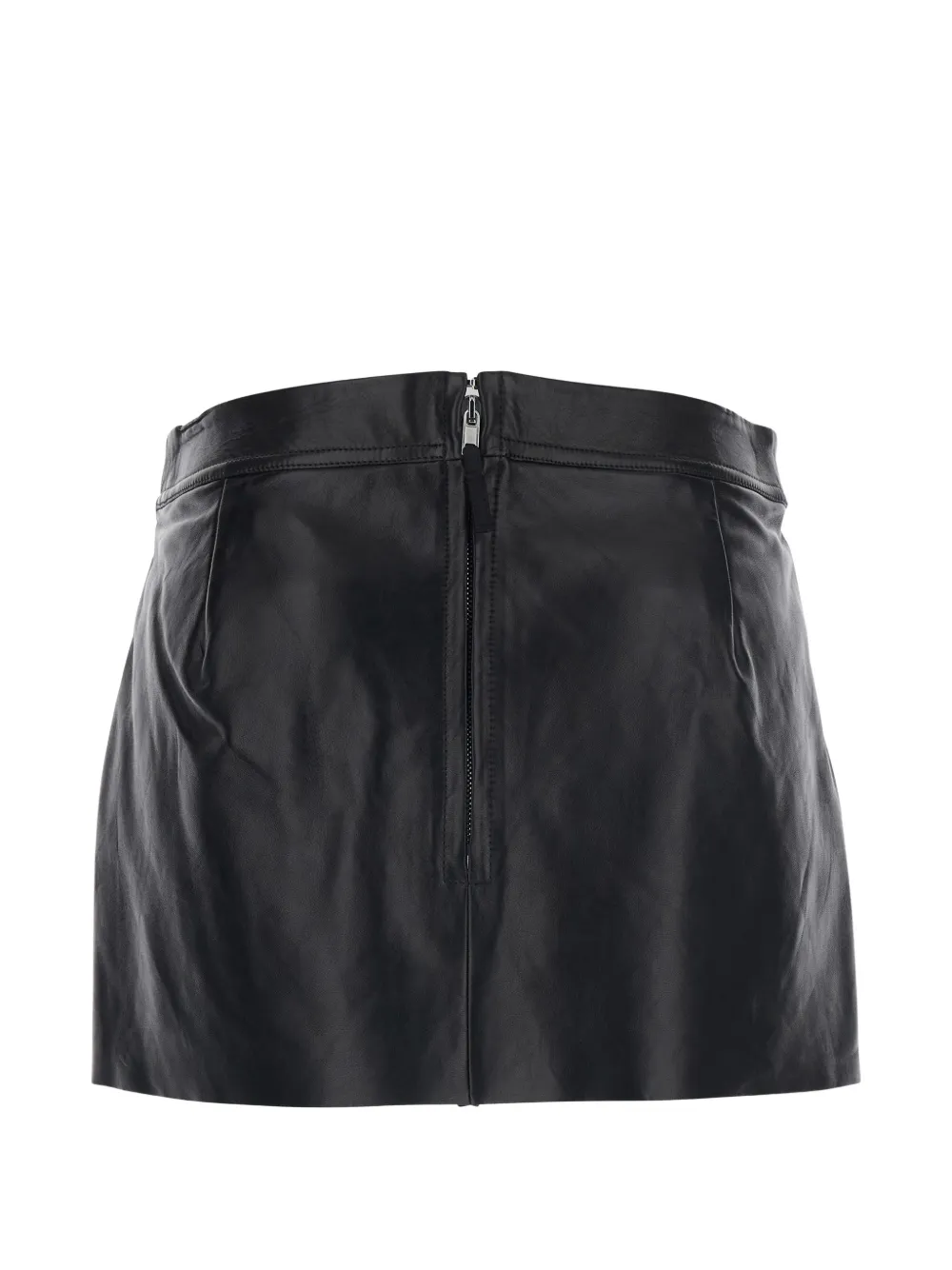 Fog rear-zip mini skirt