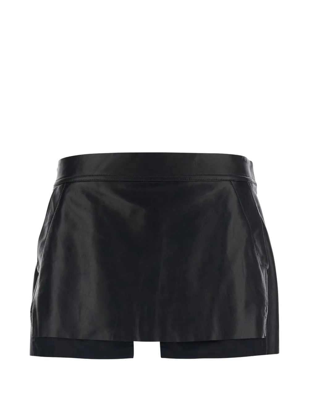 Rick Owens Fog rear-zip mini skirt - Nero
