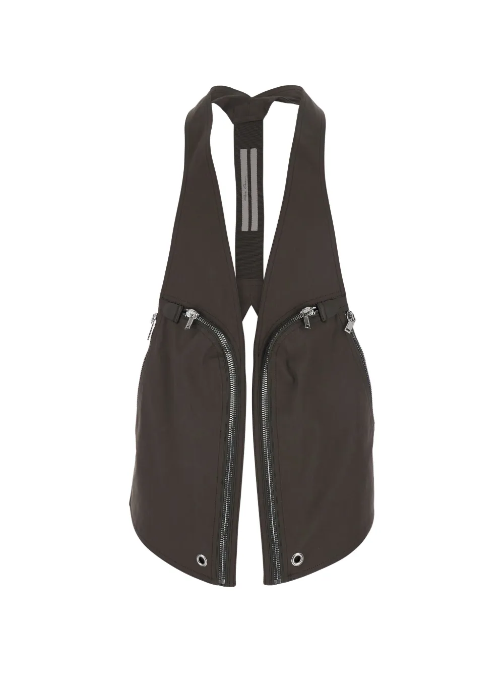 Rick Owens Temple Bauhaus zip-detail gilet - Schwarz