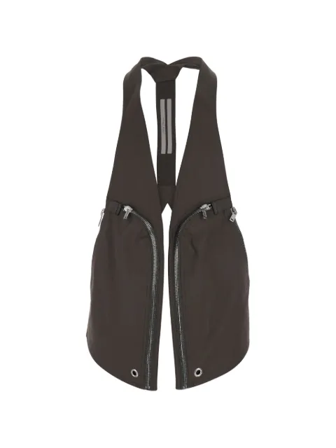 Rick Owens Temple Bauhaus zip-detail gilet