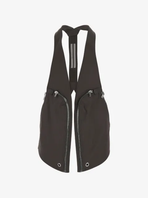 Rick Owens Temple Bauhaus zip-detail gilet