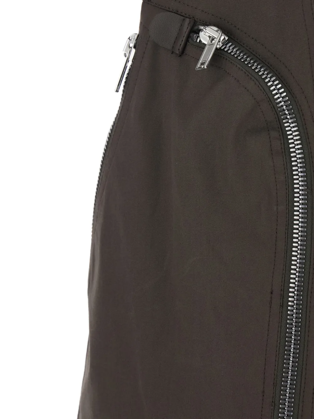Rick Owens Temple Bauhaus gilet met rits Zwart