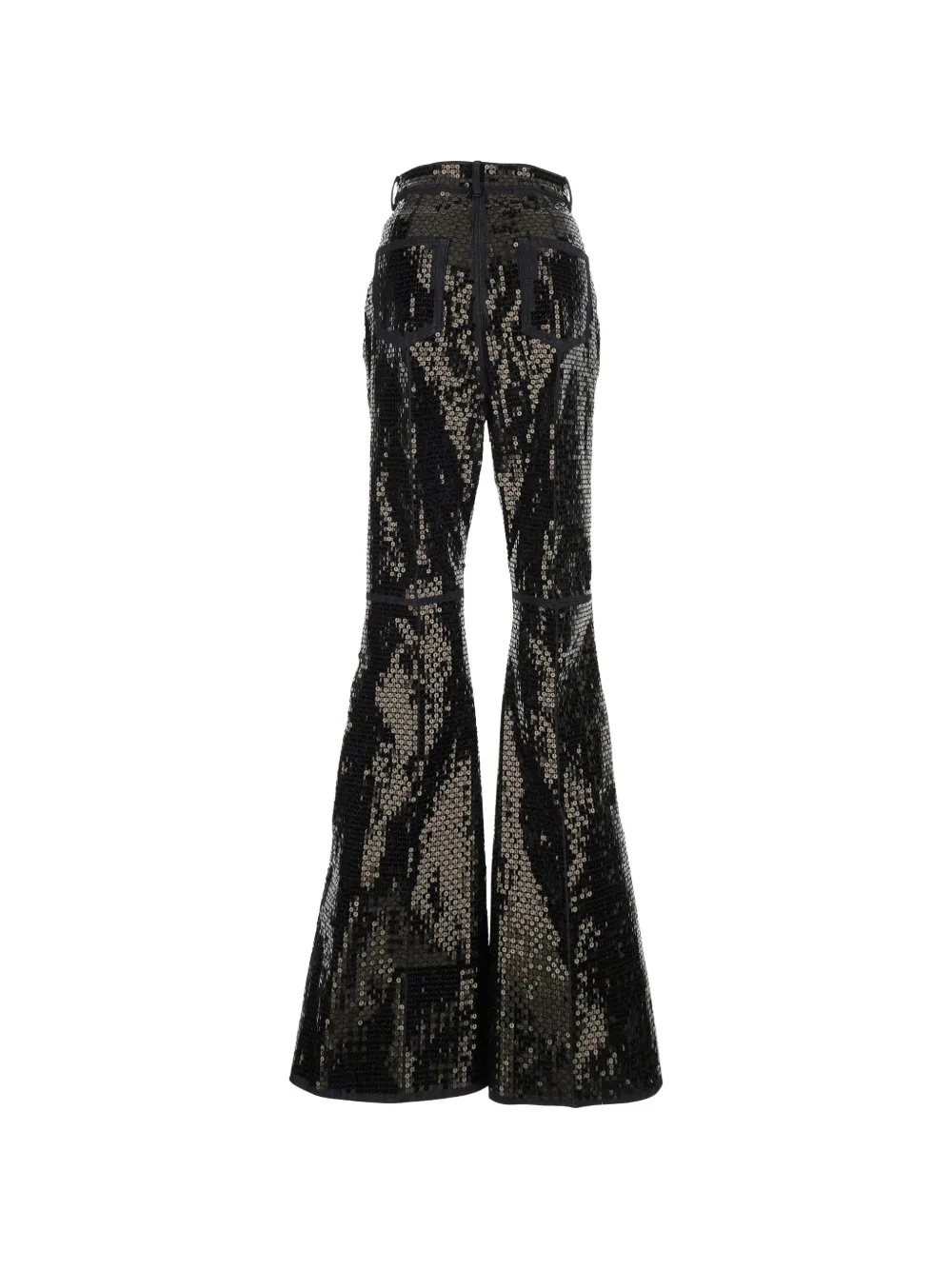  Rick Owens Bolan Sequinned Flared Jeans - Black 