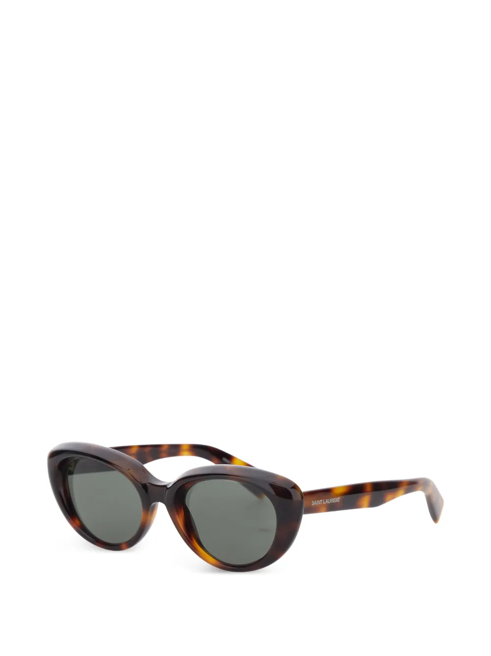 Saint Laurent Eyewear oval frame sunglasses - Marrone