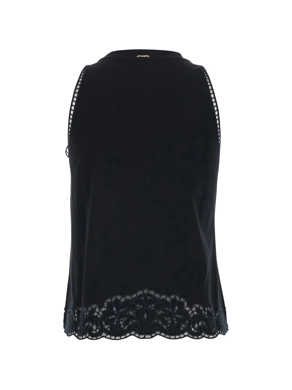 TWINSET Top met gehaakt detail Zwart