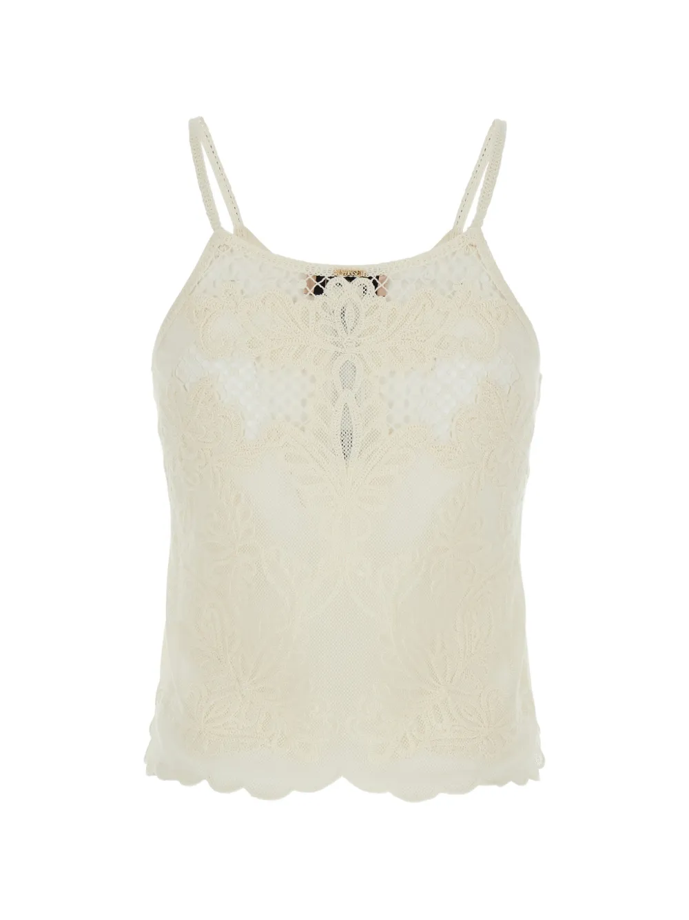 TWINSET crochet lace top - Toni neutri