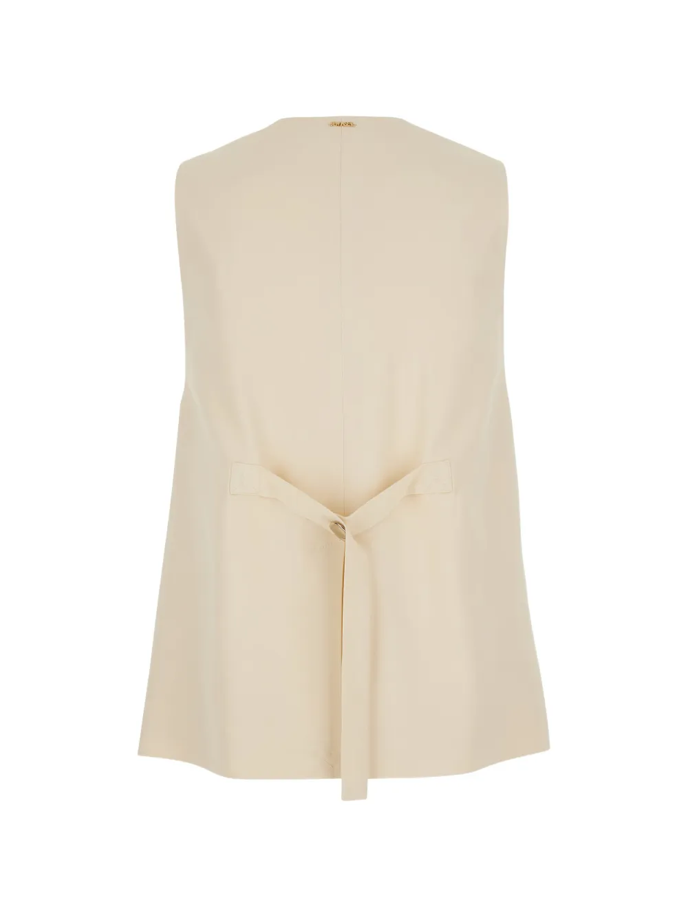 TWINSET Gilet met knopen en V-hals Beige
