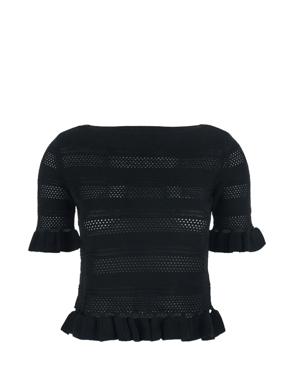 TWINSET Trui met ruches Zwart