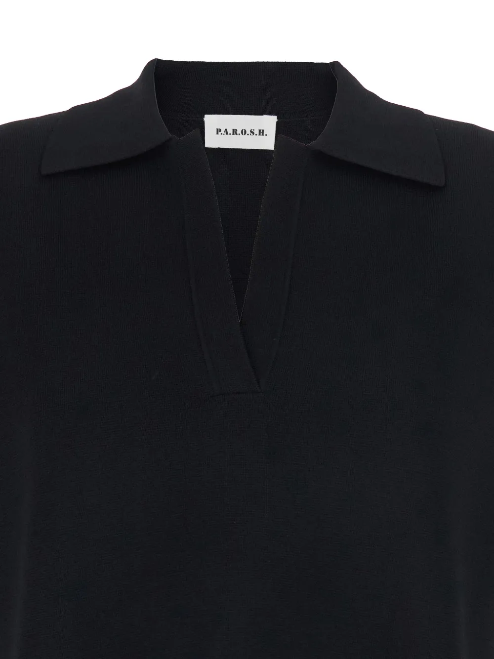  P.a.r.o.s.h. V-neck Top - Black 