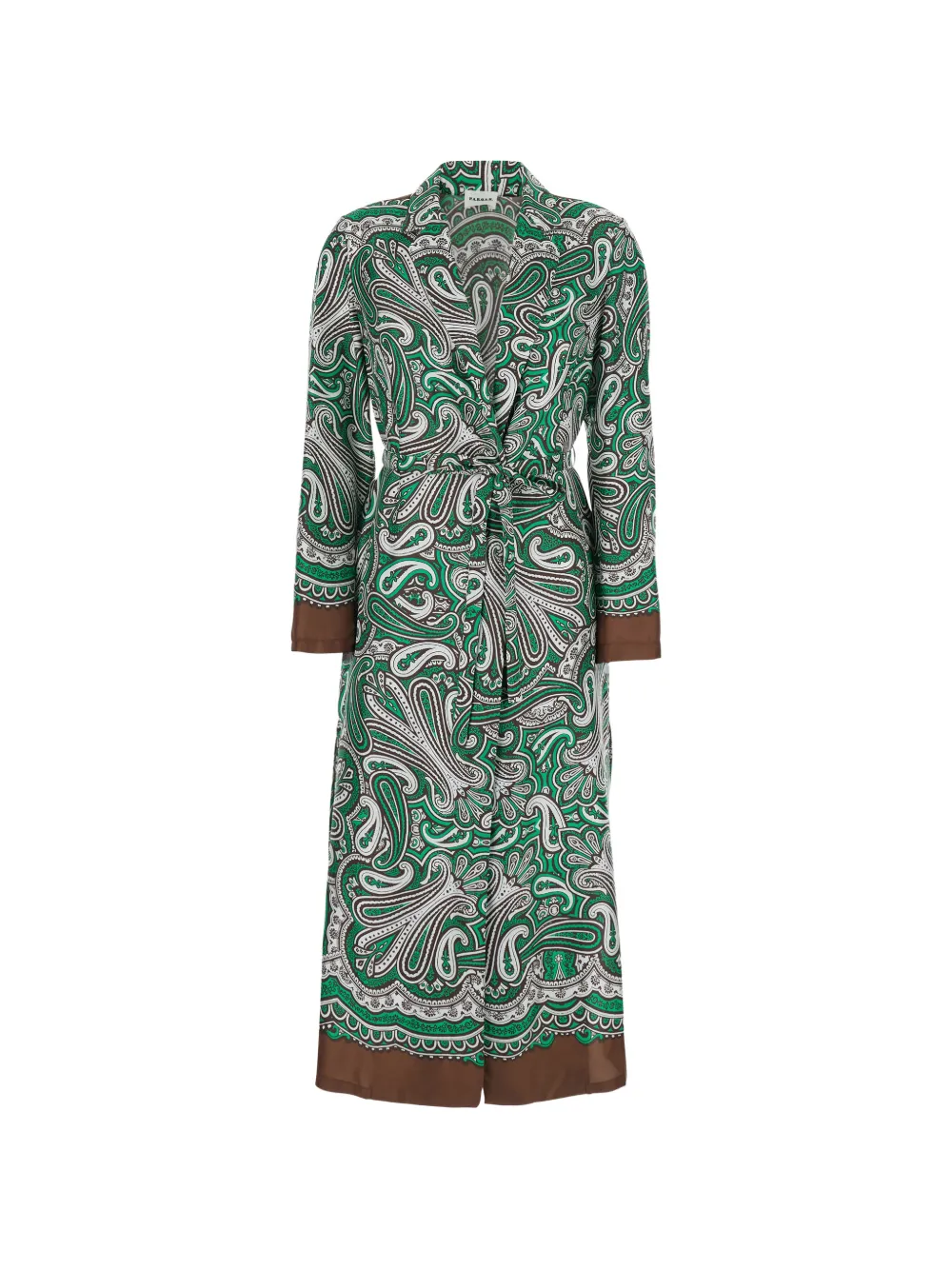 P.A.R.O.S.H. paisley-pattern midi dress - Verde