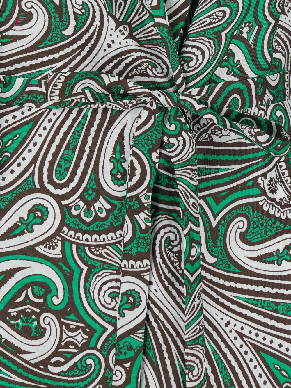  P.a.r.o.s.h. Paisley-pattern Midi Dress - Green 