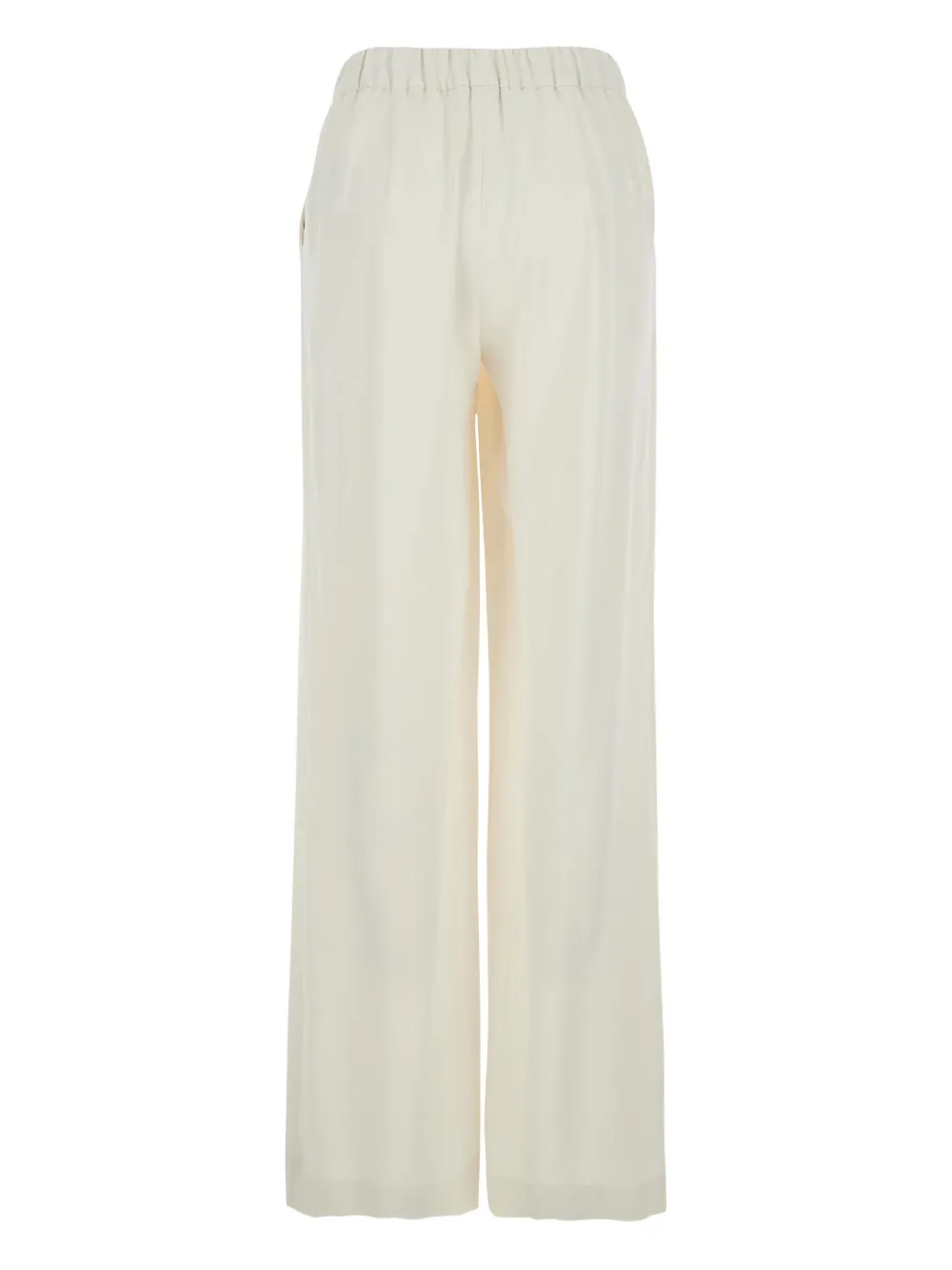 P.A.R.O.S.H. elasticated waistband palazzo pants - Beige