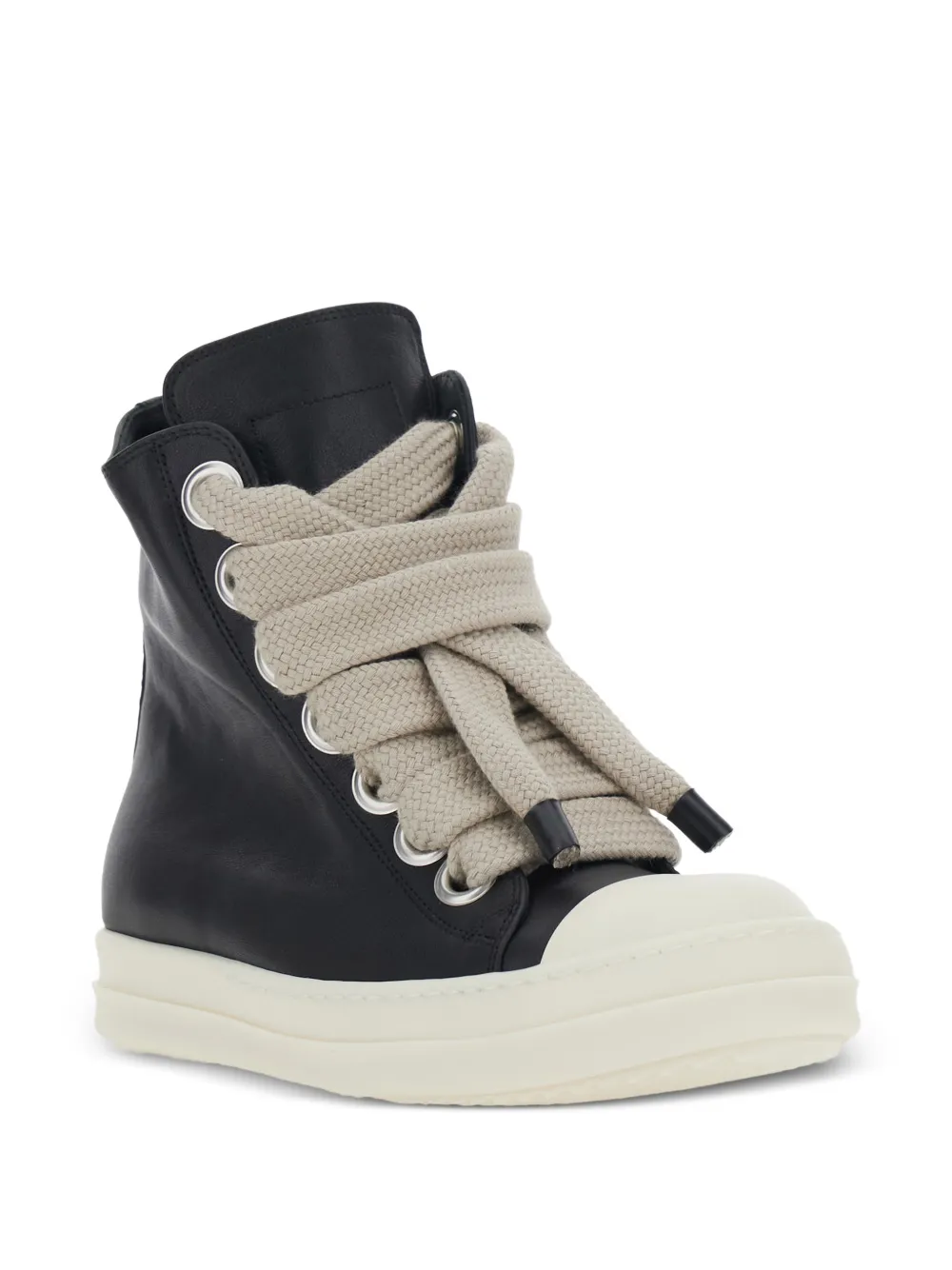 Rick Owens eyelet lace-up sneakers Zwart