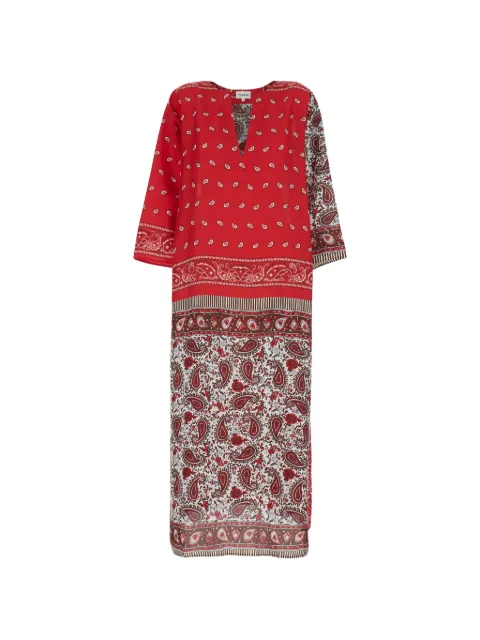 P.A.R.O.S.H. vestido midi con estampado de cachemira