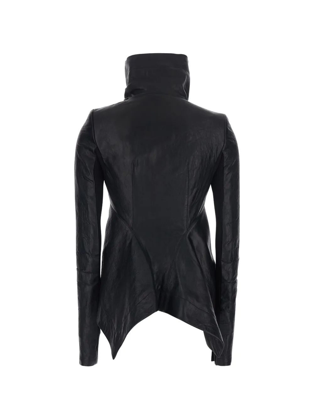 Rick Owens ジップアップ レザージャケット | ブラック | FARFETCH JP