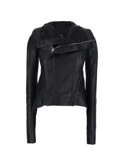 Rick Owens leather zip-up jacket