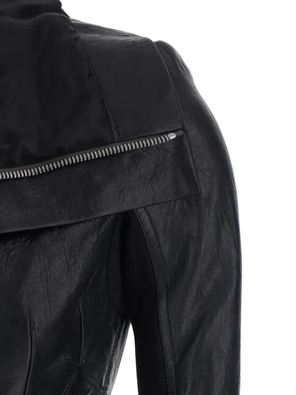 Rick Owens Leather zip-up Jacket | Black | FARFETCH