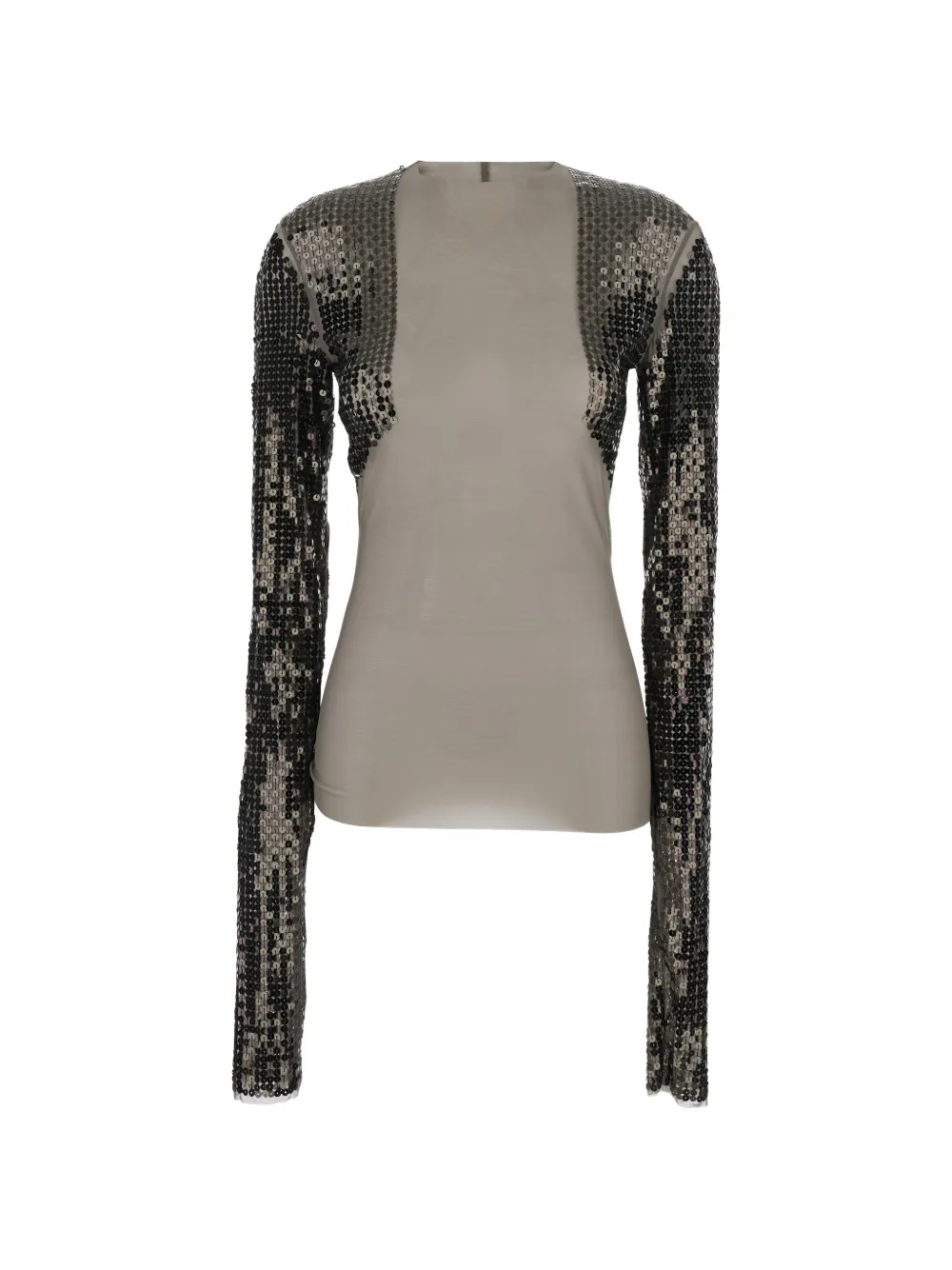 Rick Owens sequin-embellished top - Grigio