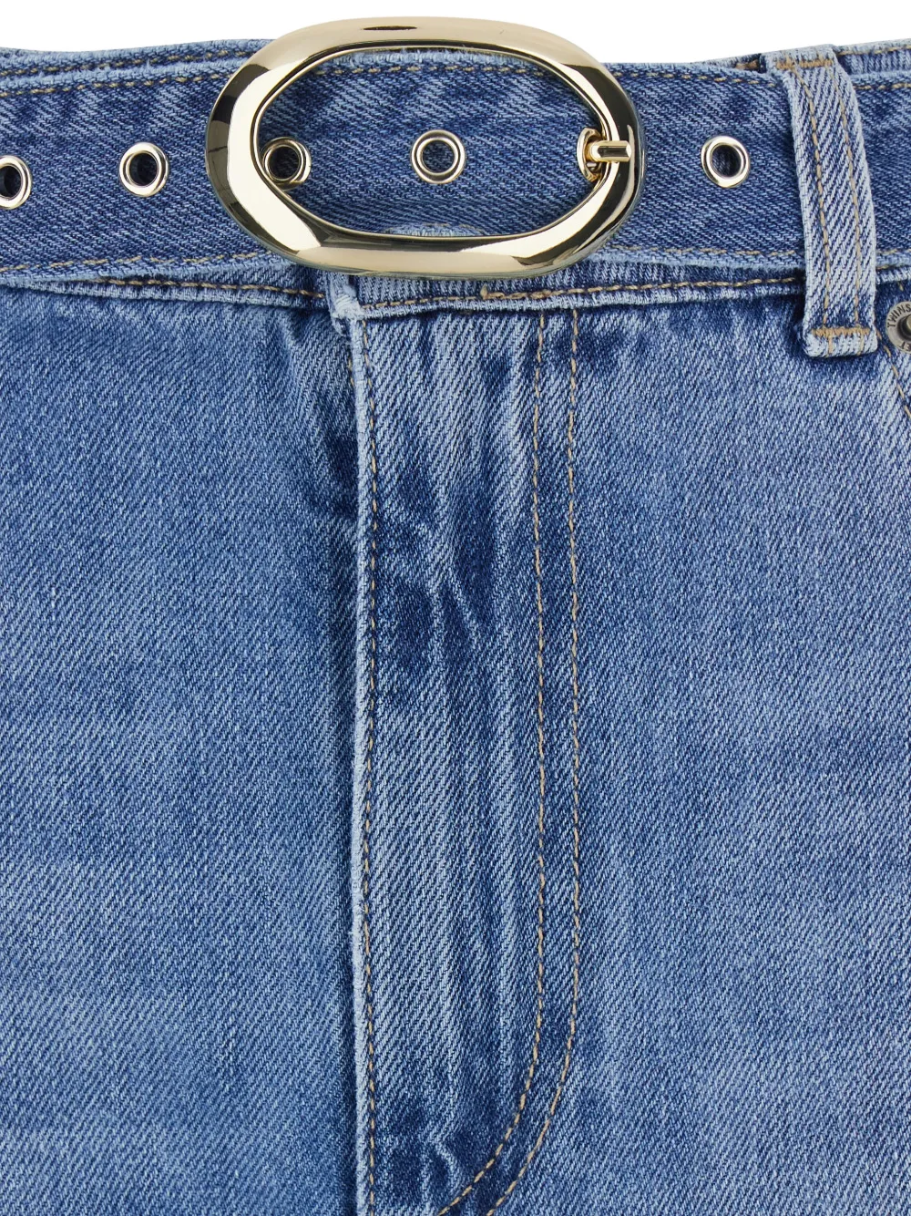  Twinset Belt Flared Jeans - Blue 