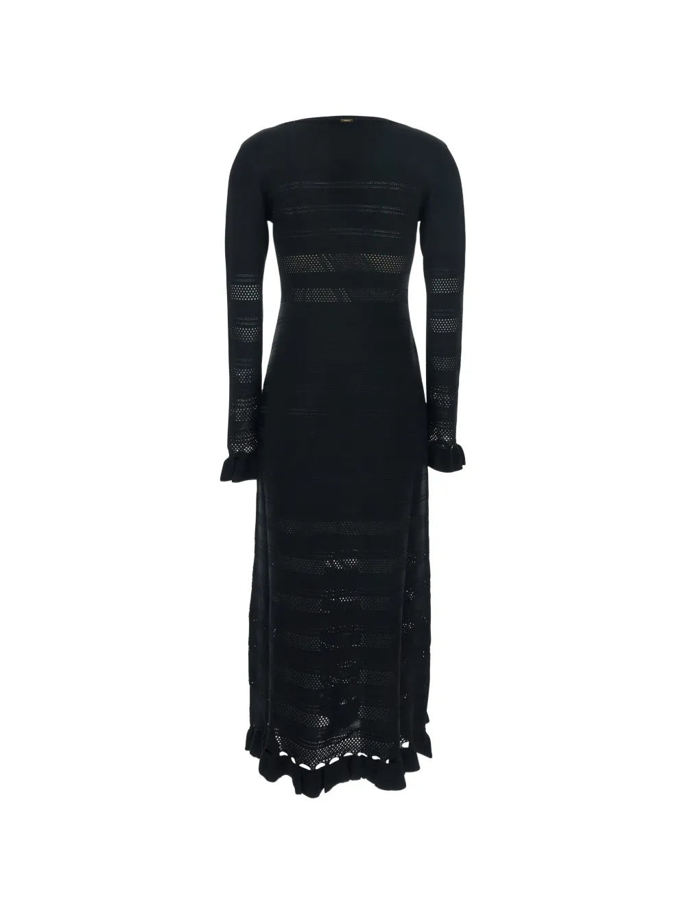 TWINSET ruffled-detail dress - Zwart