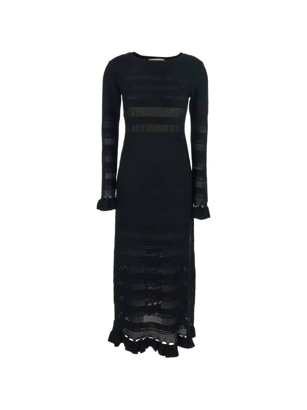 TWINSET ruffled-detail dress - Nero