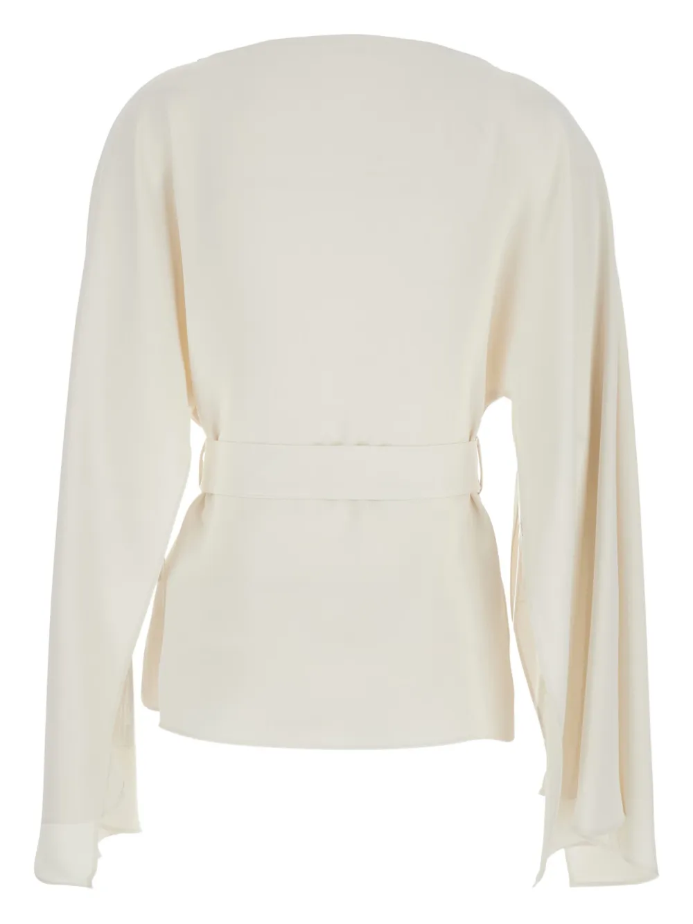 P.A.R.O.S.H. bow-detail long-sleeve blouse - Beige