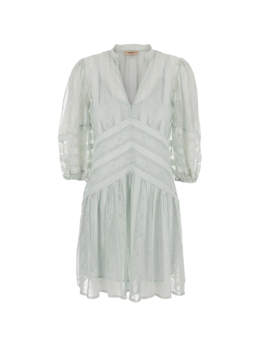 TWINSET v-neck floral maxi dress - Blu