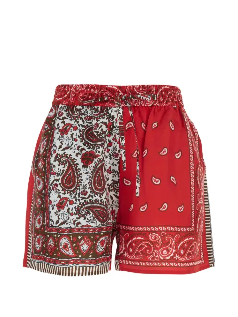 P.A.R.O.S.H. paisley-print drawstring shorts