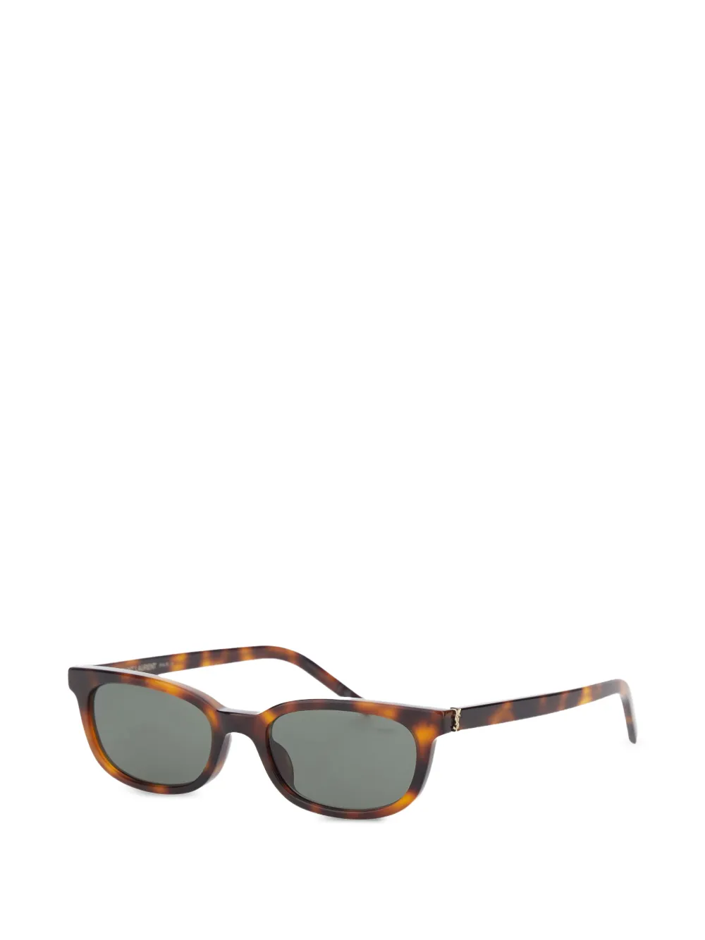 Saint Laurent Eyewear geometric logo sunglasses - Marrone