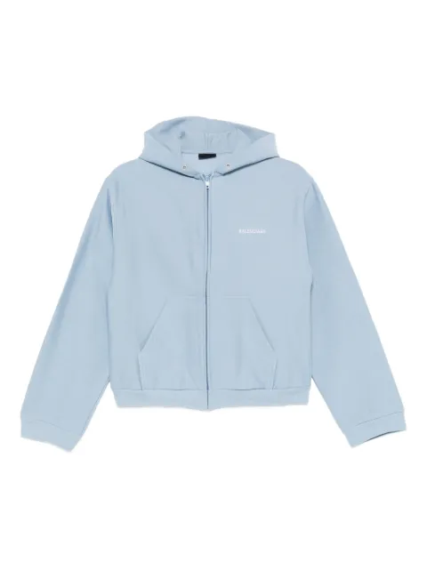 Balenciaga zip-up cotton hoodie