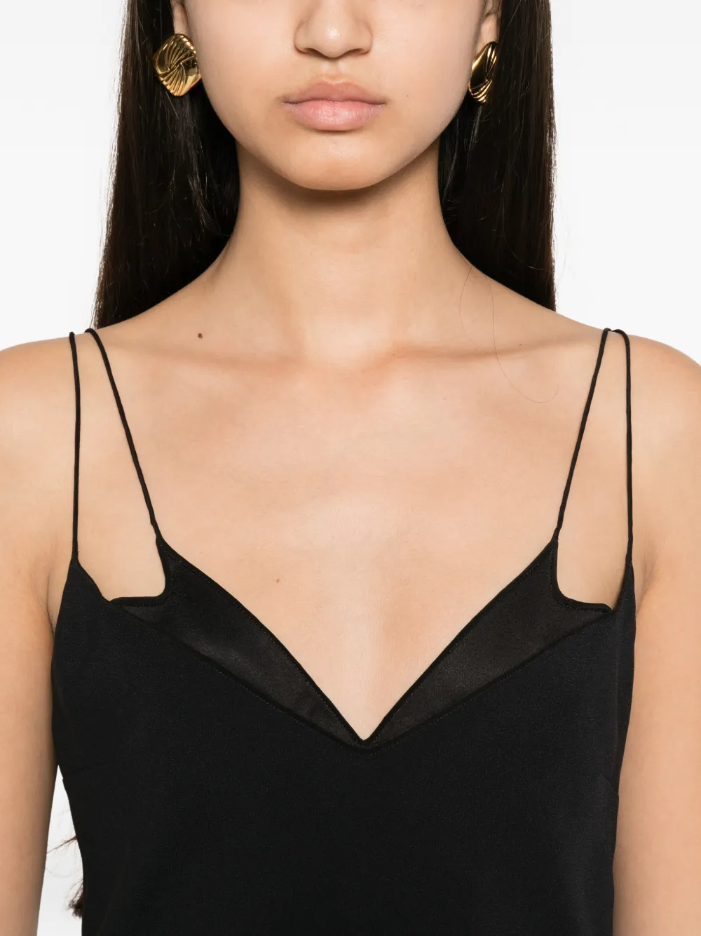 TOM FORD Maxi-jurk met spaghettibandjes Zwart