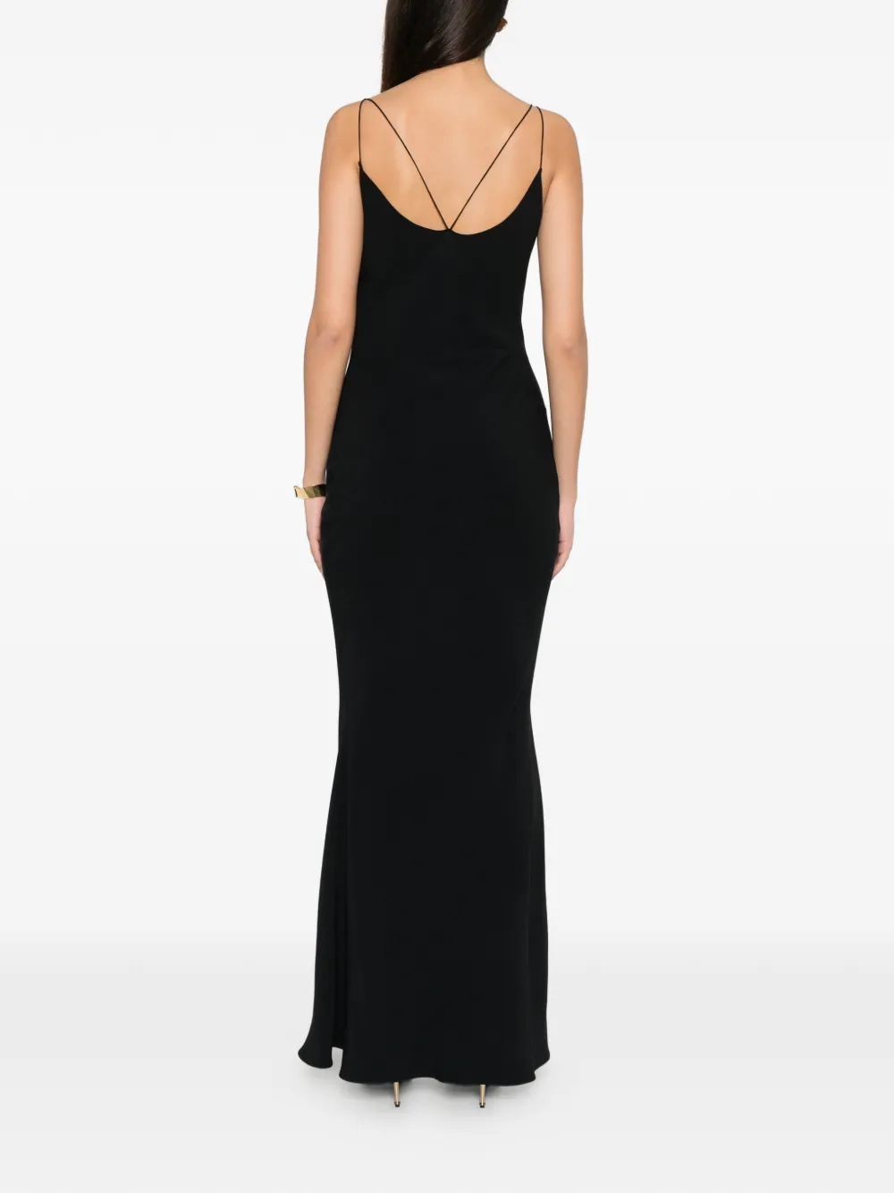 TOM FORD Maxi-jurk met spaghettibandjes Zwart