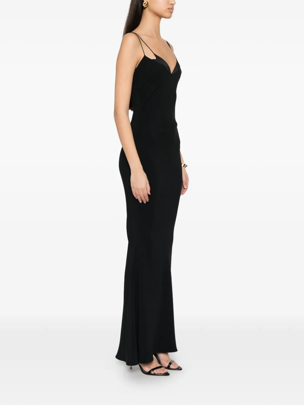TOM FORD Maxi-jurk met spaghettibandjes Zwart