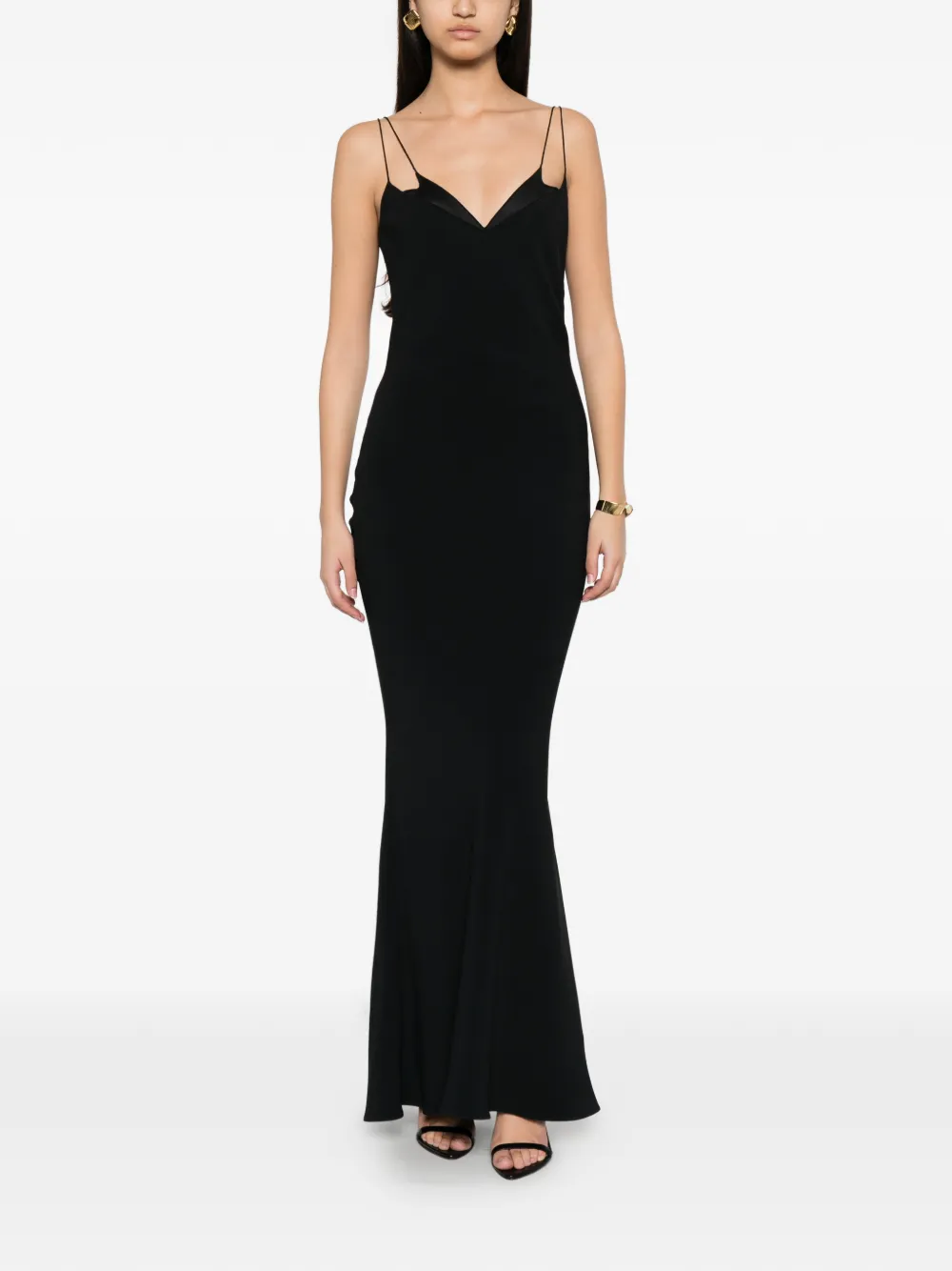 TOM FORD Maxi-jurk met spaghettibandjes Zwart